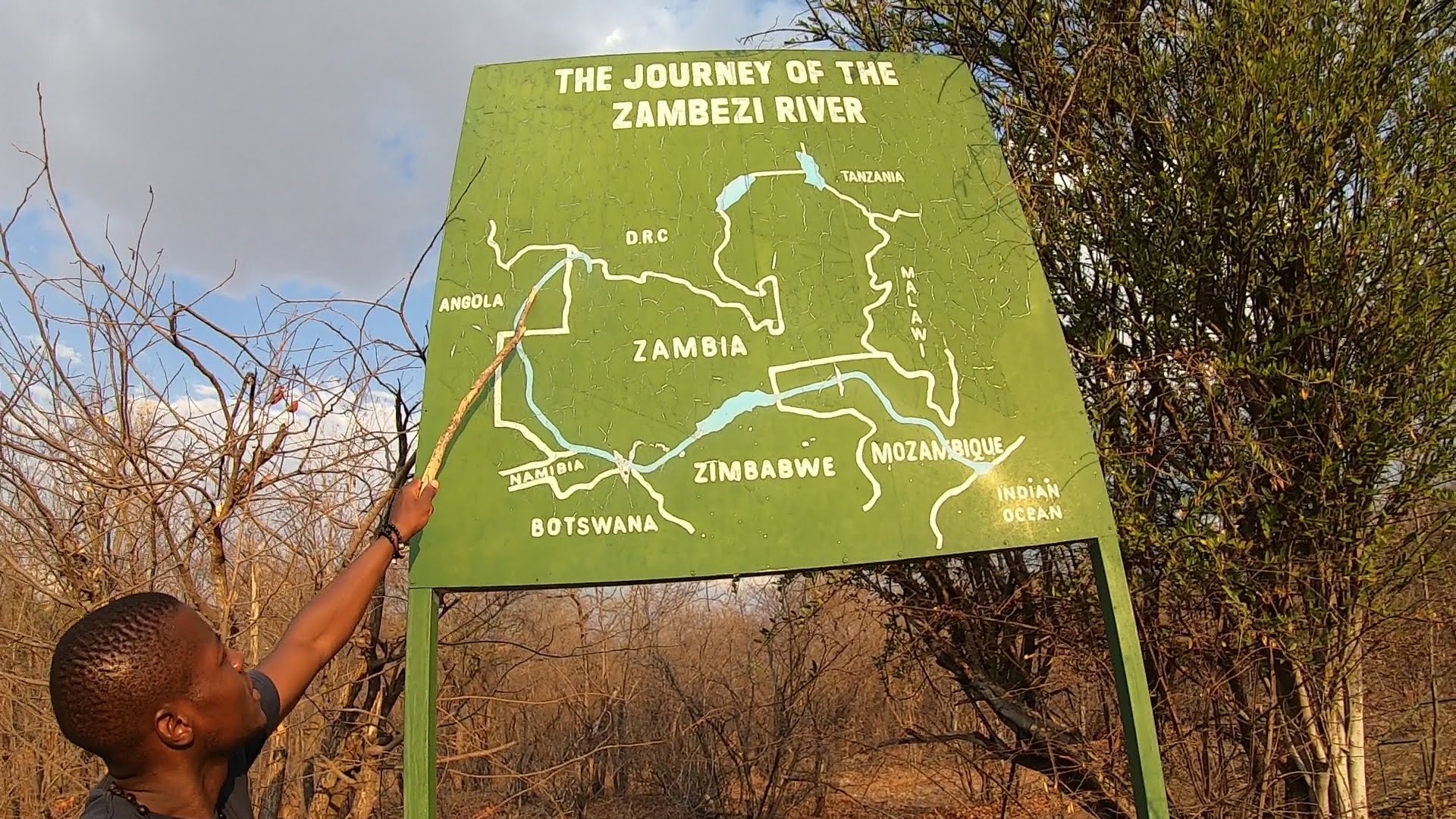 Zambezi川の全貌。